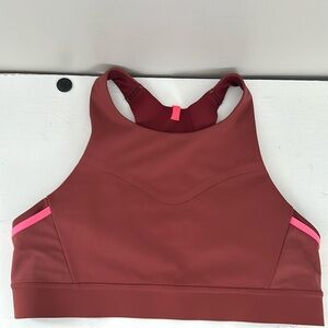 Brooks burgundy sports bra